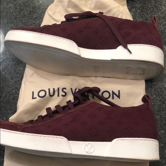 Louis Vuitton Burgundy Monogram Neoprene Suede - Picture 2 of 7